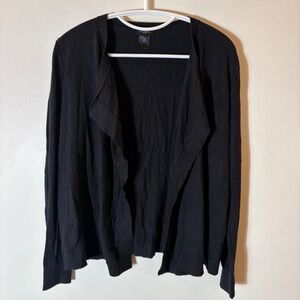 Ann Taylor‎ Black Open Front Cardigan Size Medium